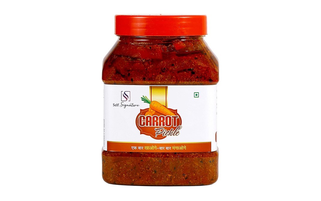 Self Signature Carrot Pickle    Plastic Jar  1 kilogram